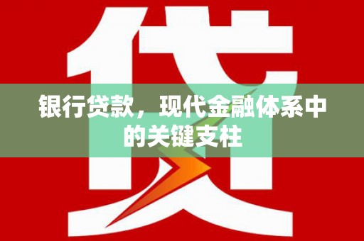枞阳银行贷款，现代金融体系中的关键支柱
