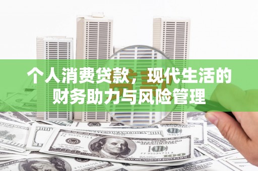 枞阳个人消费贷款，现代生活的财务助力与风险管理