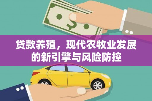 枞阳贷款养殖，现代农牧业发展的新引擎与风险防控