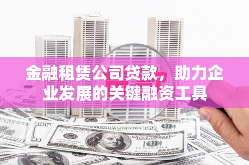 枞阳金融租赁公司贷款，助力企业发展的关键融资工具