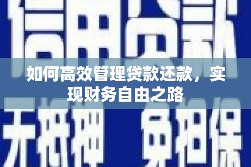 枞阳如何高效管理贷款还款，实现财务自由之路