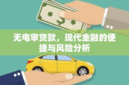 枞阳无电审贷款，现代金融的便捷与风险分析