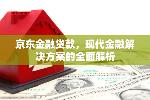 枞阳京东金融贷款，现代金融解决方案的全面解析