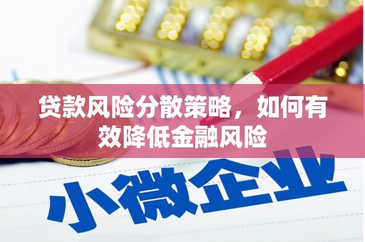 枞阳贷款风险分散策略，如何有效降低金融风险