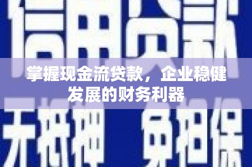 枞阳掌握现金流贷款，企业稳健发展的财务利器