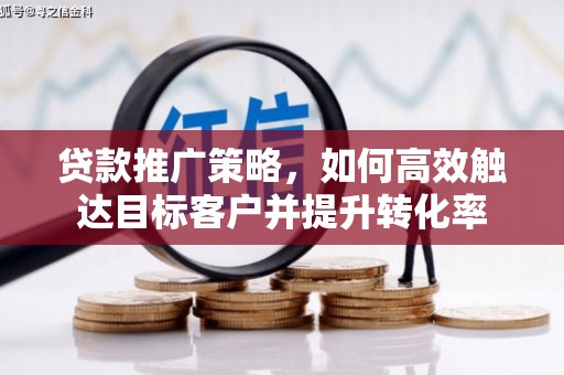 枞阳贷款推广策略，如何高效触达目标客户并提升转化率