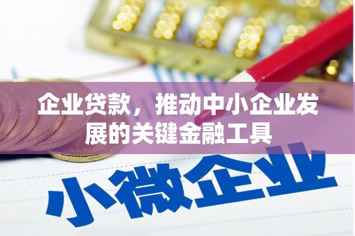 枞阳企业贷款，推动中小企业发展的关键金融工具