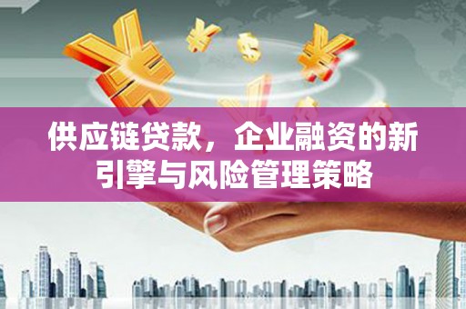 枞阳供应链贷款，企业融资的新引擎与风险管理策略