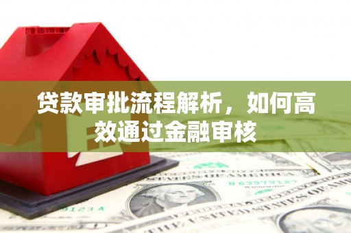 枞阳贷款审批流程解析，如何高效通过金融审核