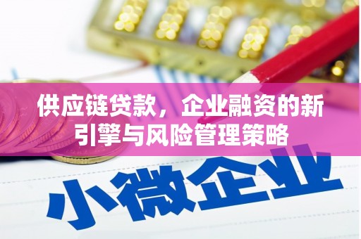 枞阳供应链贷款，企业融资的新引擎与风险管理策略