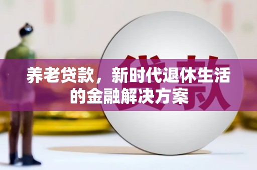 枞阳养老贷款，新时代退休生活的金融解决方案
