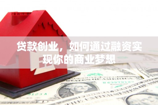 枞阳贷款创业，如何通过融资实现你的商业梦想