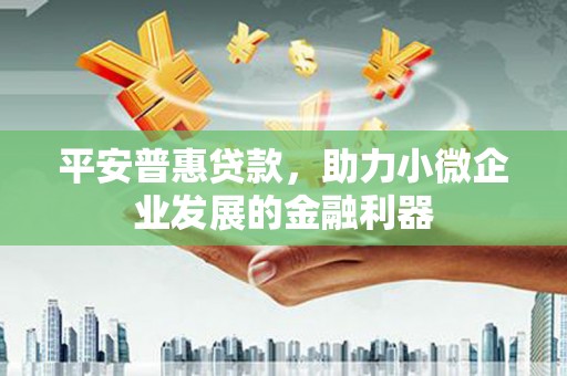 枞阳平安普惠贷款，助力小微企业发展的金融利器