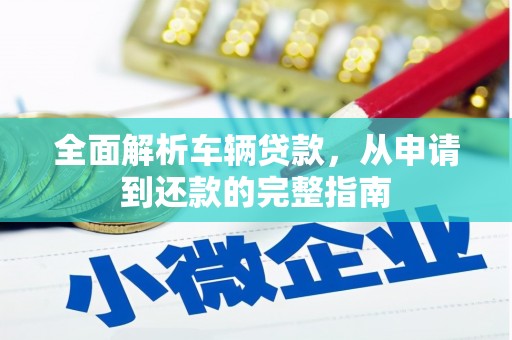 枞阳全面解析车辆贷款，从申请到还款的完整指南