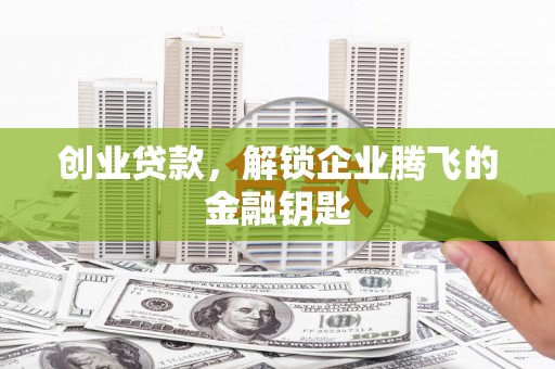 枞阳创业贷款，解锁企业腾飞的金融钥匙
